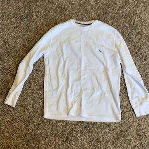 Mens polo waffle shirt